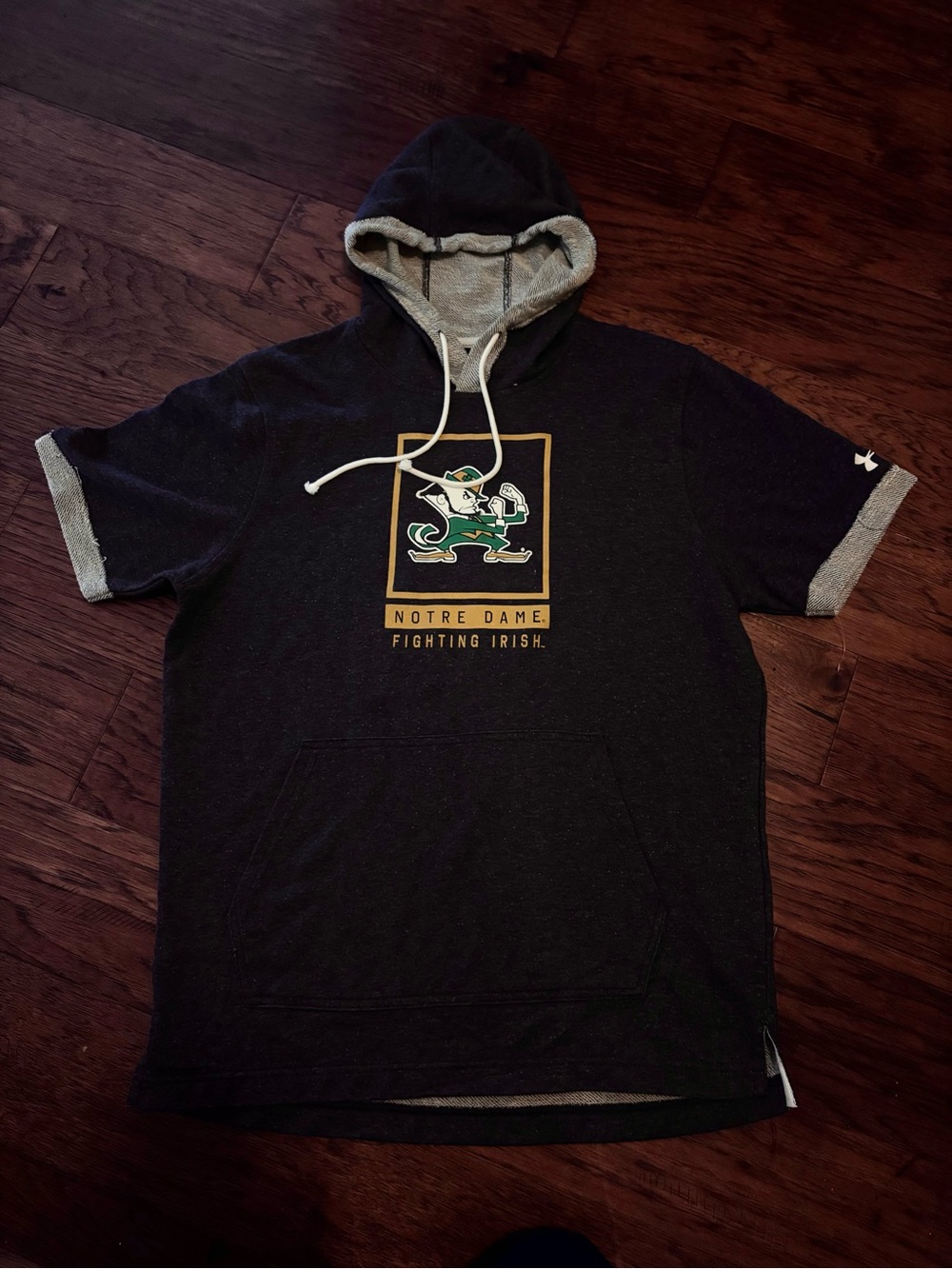 Under Armour navy Notre Dame Fighting Irish Short-Sleeve Hoodie